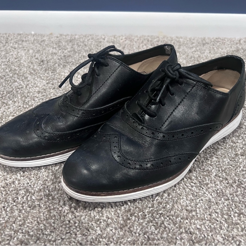 Black Cole Haan Grand OS Oxford/brogue size 8.5